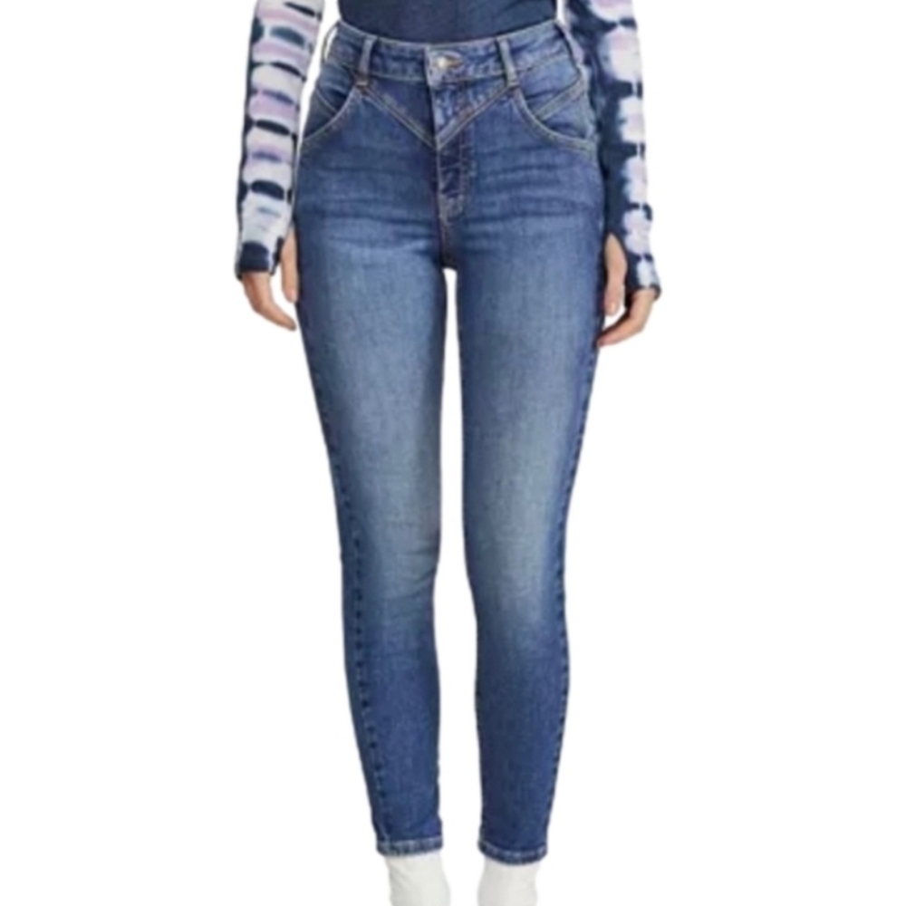 Free People We The Free Riley Seam Denim Jeans